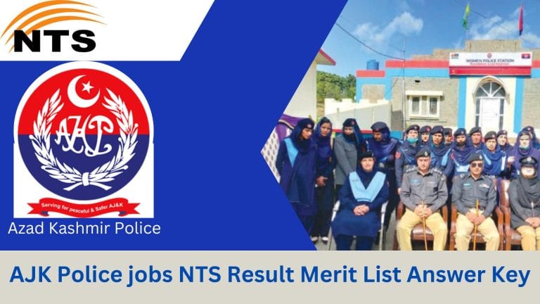 AJK Police jobs NTS Result 2025 Check Merit List [Answer Key]