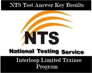 NTS Test Answer Key Results 2025 Interloop Limited Trainee Program 2025